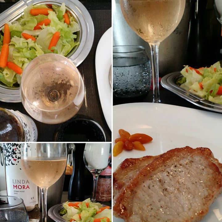 332ec706 Vinho rosé no almoço leve de sábado. Simples ...