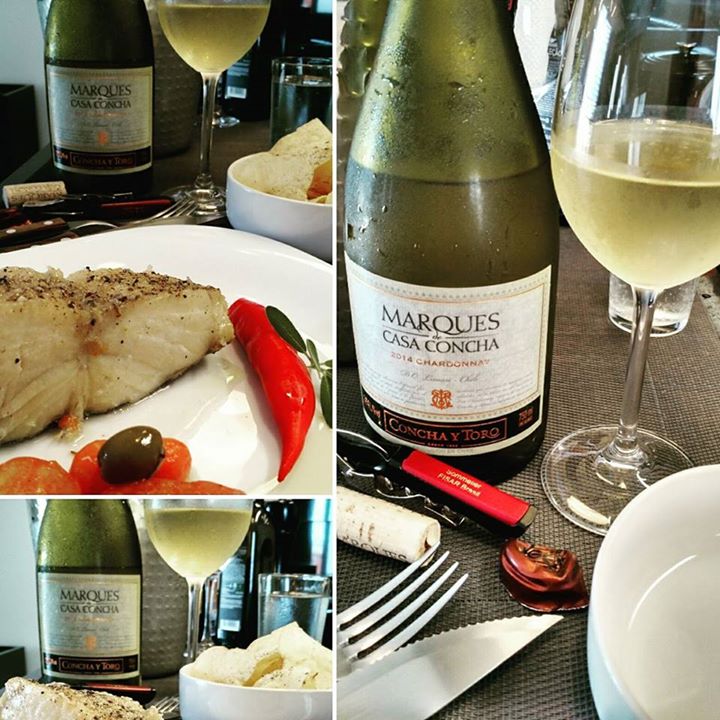 Bacalhau e um ilustre Chardonnay clássico do …